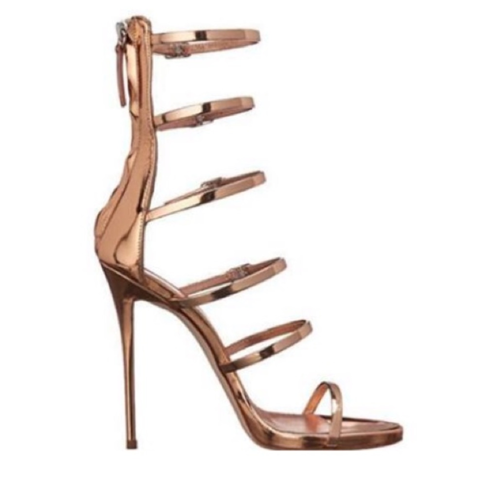 Giuseppe zanotti shooting Ramino sandals gold - Picture 1 of 8